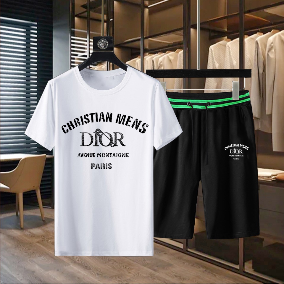 Dior Kleding T-Shirt Trainingspak Online vanuit China Lentecollectie Fashion Korte mouw