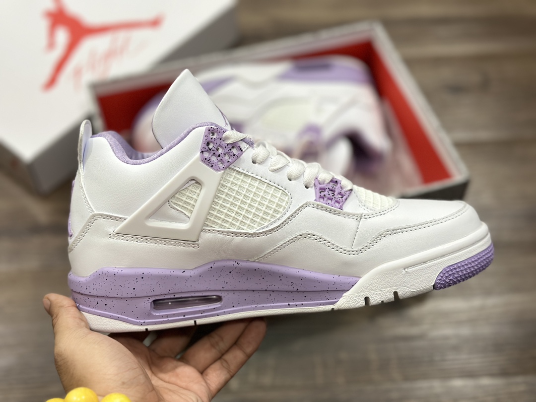 380 Air Jordan 4 AJ4 白紫乔4篮球鞋 CT8527-115