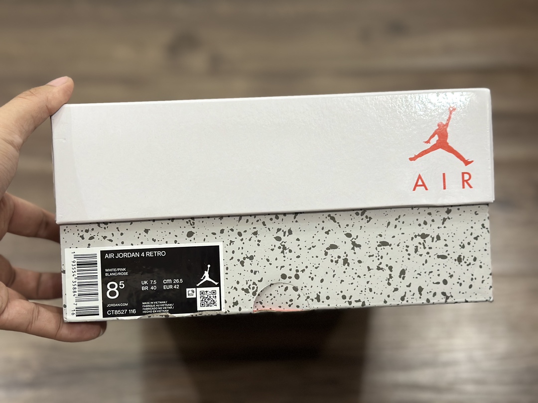 Air Jordan 4 AJ4 白浅粉 乔4篮球鞋 CT8527-116