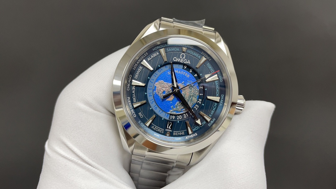 Omega 欧米茄 海马 激光烧蚀蓝色海洋 43mm 8939机