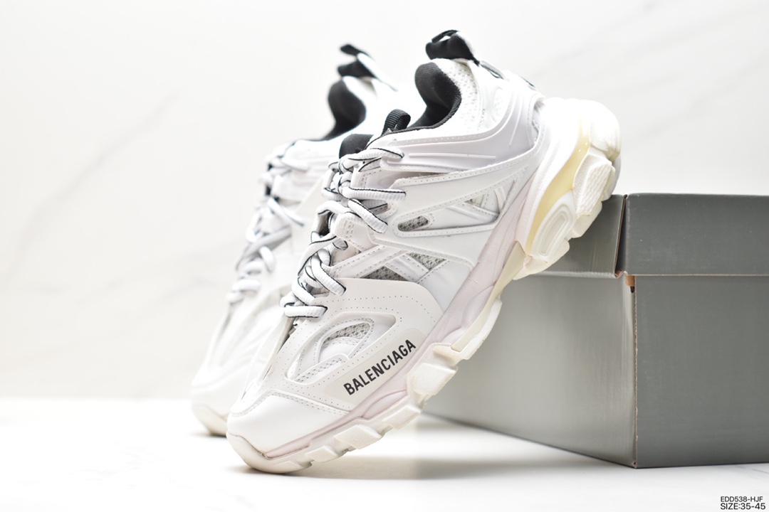 Balenciaga Sneaker Tess s.Gomma MAILLE WHITE/ORANGE 3.0 542023 W3AD1 1225