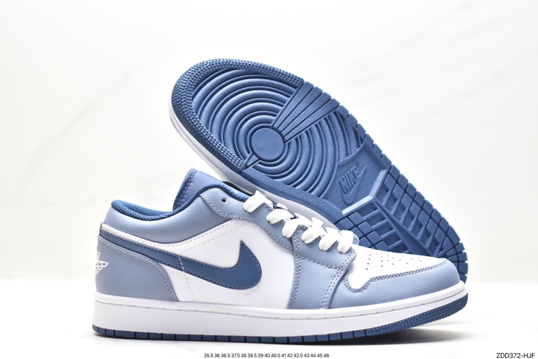 Air Jordan 1 Low ”Aquatone” Low-top Reverse North Carolina Blue 553558-414