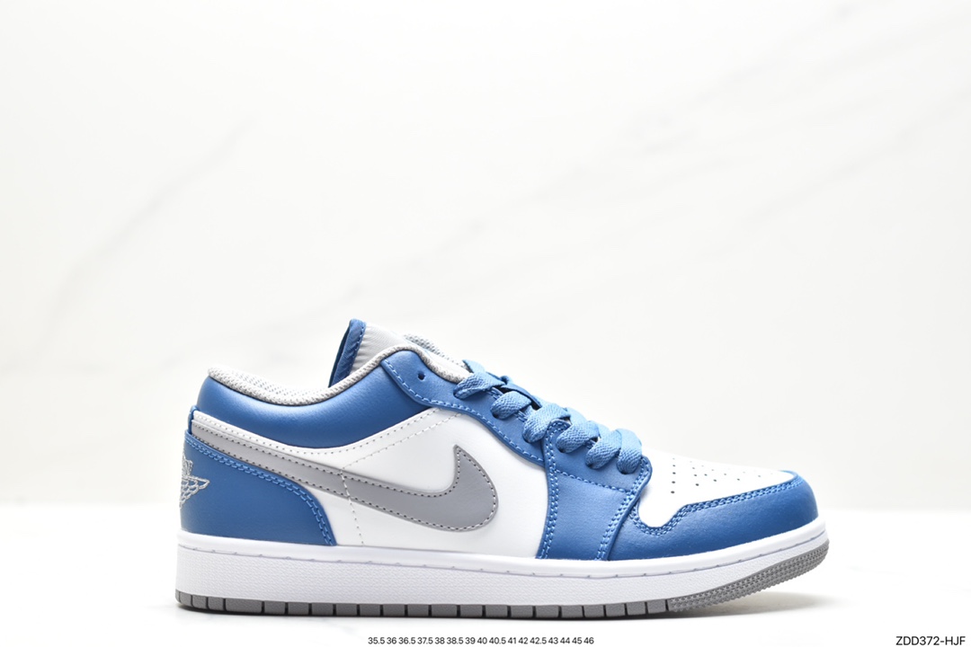 Air Jordan 1 Low ”Aquatone” Low-top Reverse North Carolina Blue 553558-414