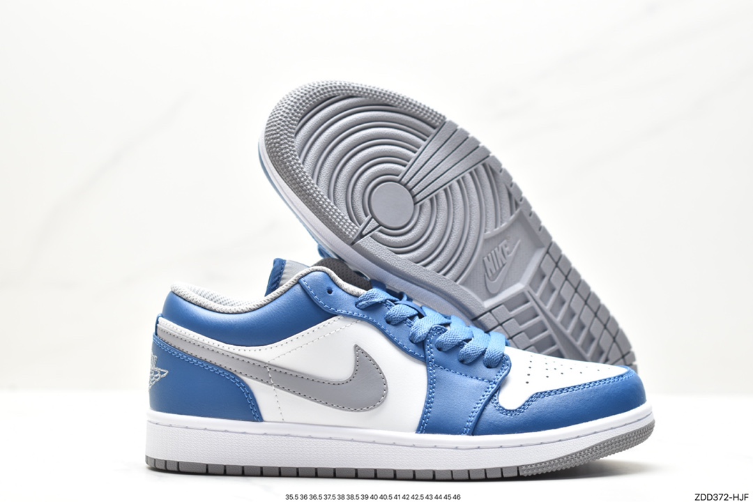 Air Jordan 1 Low ”Aquatone” Low-top Reverse North Carolina Blue 553558-414