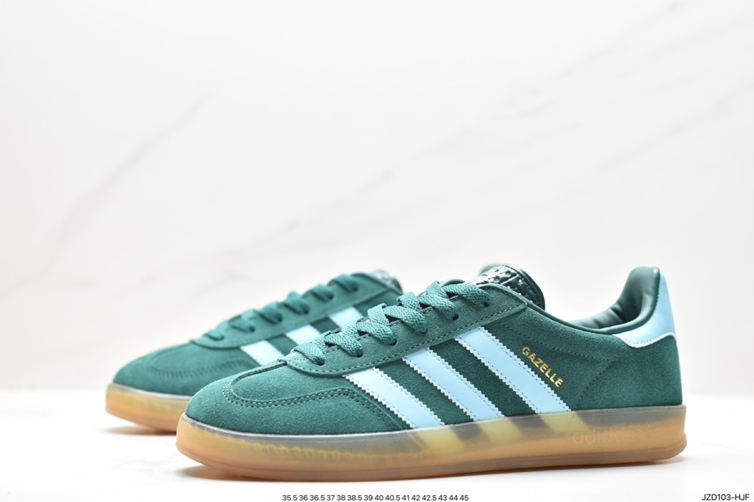 Adidas Originals Gazelle Indoor Trefoil Retro Anti-slip Wear-resistant Low-top Sneakers HQ8717