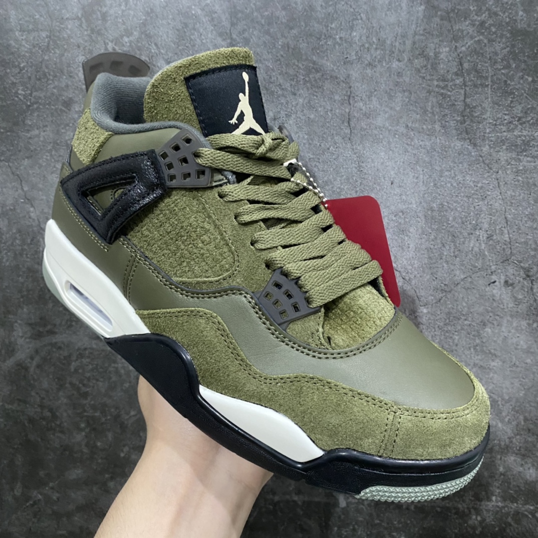 图片[3]-【小绿x版】 Air Jordan 4 AJ4橄榄绿拼接 FB9927-200n纯原冲量天花板 全网可比性最高n一流品控包装 全部采用纯原工艺n鞋身以麂皮、翻毛皮材质拼接打造，营造出丰富的层次感。 配色方面采用深、浅两种绿色为主色调，在鞋带孔等细节部分采用黑色点缀。呈现出极强的军事风。 尺码：40 40.5 41 42 42.5 43 44 44.5 45 46 47.5 48.5-莆田鞋批发中心