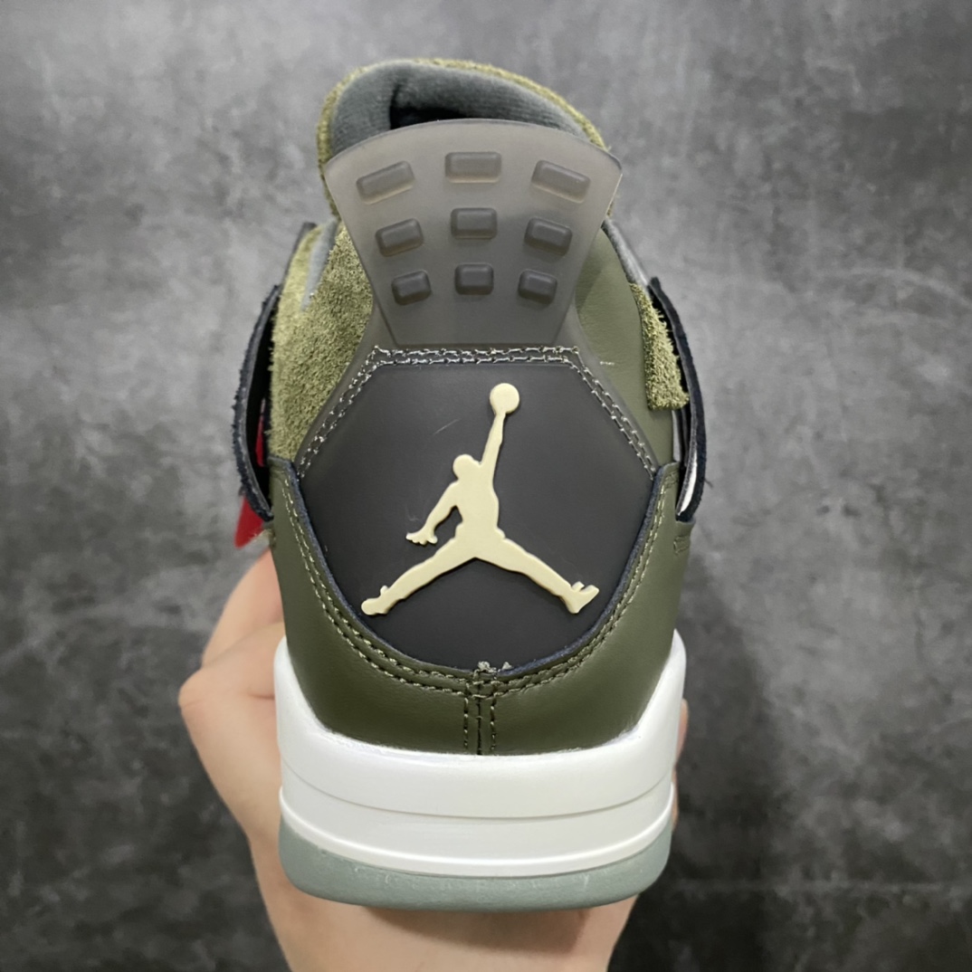 图片[4]-【小绿x版】 Air Jordan 4 AJ4橄榄绿拼接 FB9927-200n纯原冲量天花板 全网可比性最高n一流品控包装 全部采用纯原工艺n鞋身以麂皮、翻毛皮材质拼接打造，营造出丰富的层次感。 配色方面采用深、浅两种绿色为主色调，在鞋带孔等细节部分采用黑色点缀。呈现出极强的军事风。 尺码：40 40.5 41 42 42.5 43 44 44.5 45 46 47.5 48.5-莆田鞋批发中心