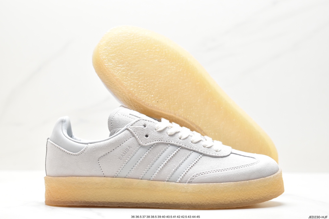 adidas SAMBA KITH CLARKS clover retro casual non-slip wear-resistant low-top shoes ID7297