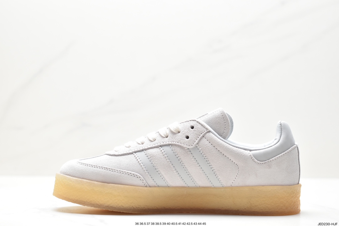 adidas SAMBA KITH CLARKS clover retro casual non-slip wear-resistant low-top shoes ID7297