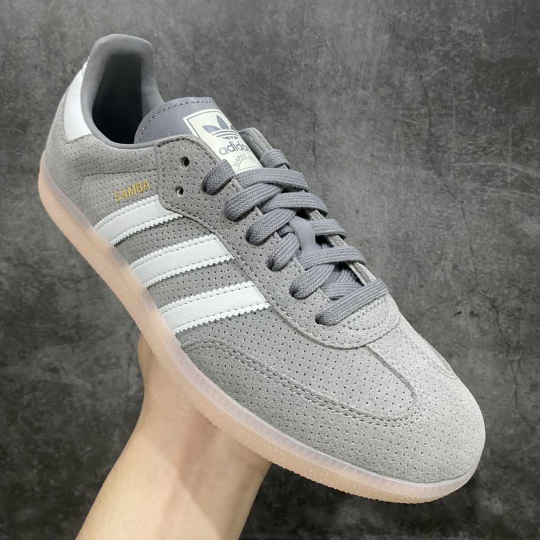 Pure original AD Original Samba OG retro classic lightweight sneakers gray HP7905