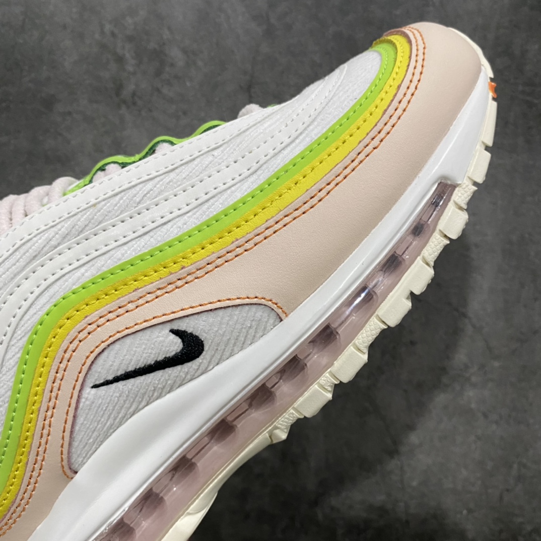 图片[6]-【纯原版】NK Air Max 97 OG 白黄粉 FD0870-100原装批次子弹 拆解原鞋开发 打造全市场最强版本子弹 这里只对比原鞋原厂TPU反光材料 市场首家原模原气垫 拒绝套用公底原档案Swoosh电绣 卡色匹配原版SIZE：36 36.5 37.5 38 38.5 39 40 40.5 41-莆田鞋批发中心