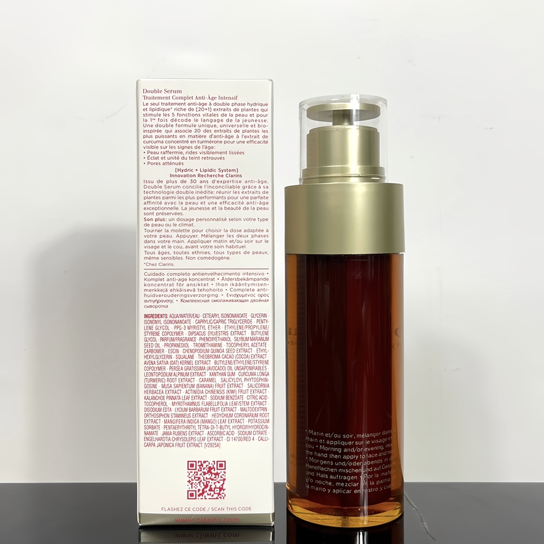 66！ 精版，重新到货！
老版娇韵诗双萃精华100ml 娇韵诗黄金双萃精华100ml水油黄金配比！一款不管你宿醉，熬夜，失眠，只要临睡涂上之后，第二天绝对元气满满面色明亮的精华✨对付干纹法令纹有明显效果，大干皮沙漠皮 基本一晚上就能就回来了，很多妹子的初期抗老选择，有很好的修复功能👍敏感肌也可以用，还可以改善红血丝！孕妇首选💢