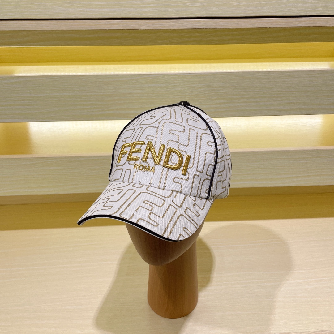 Fendi Hats Baseball Cap Embroidery