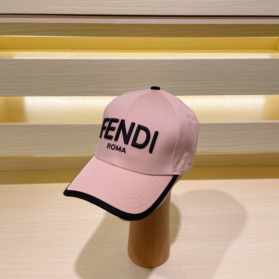 Fendi Hats Baseball Cap Embroidery