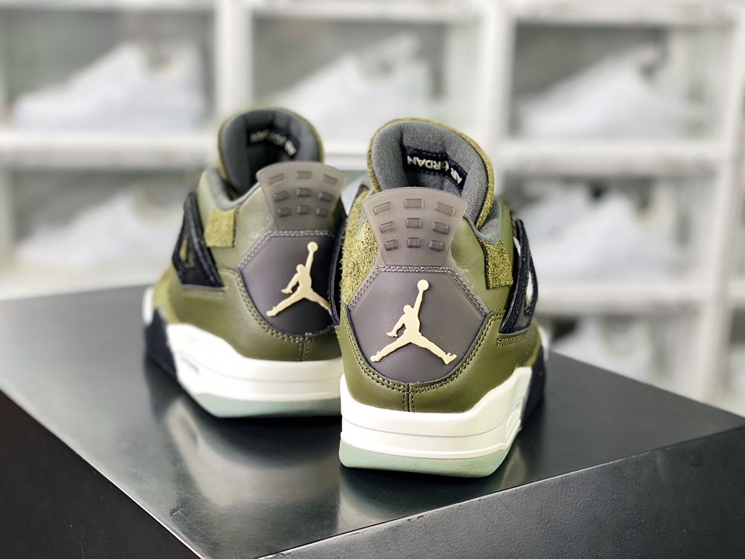 Air Jordan 4 Retro SE Craft ”Medium Olive” AJ4 mid-top basketball shoes ”Olive Army Green Small UNDFTD” FB9927-200