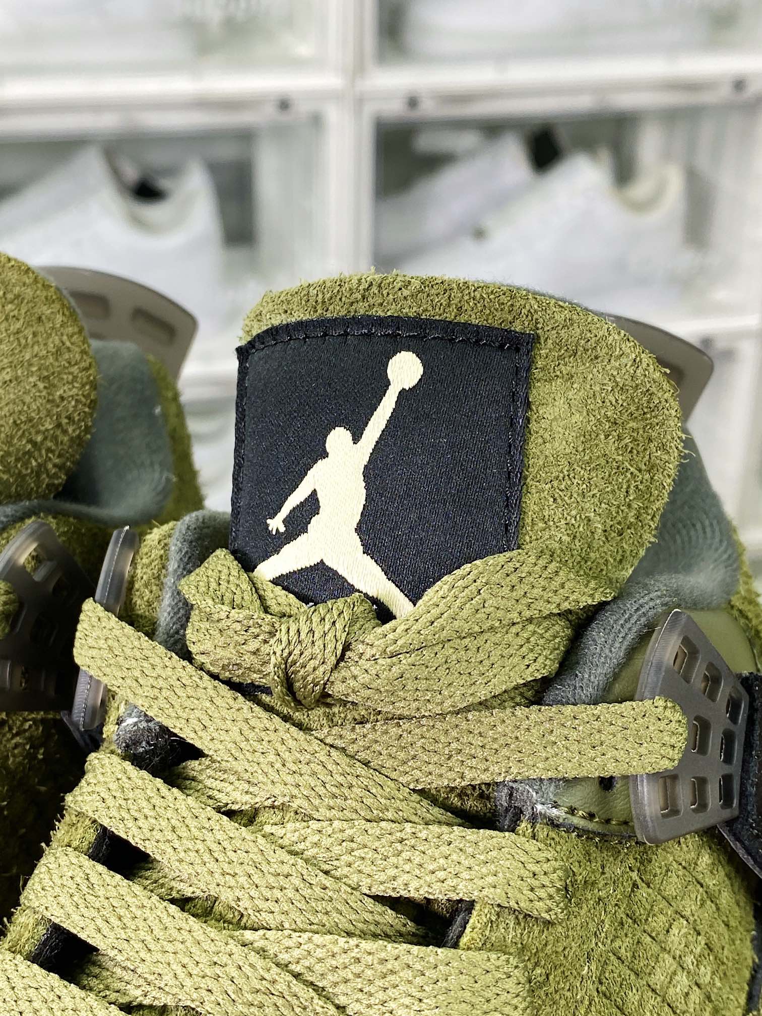 Air Jordan 4 Retro SE Craft ”Medium Olive” AJ4 mid-top basketball shoes ”Olive Army Green Small UNDFTD” FB9927-200