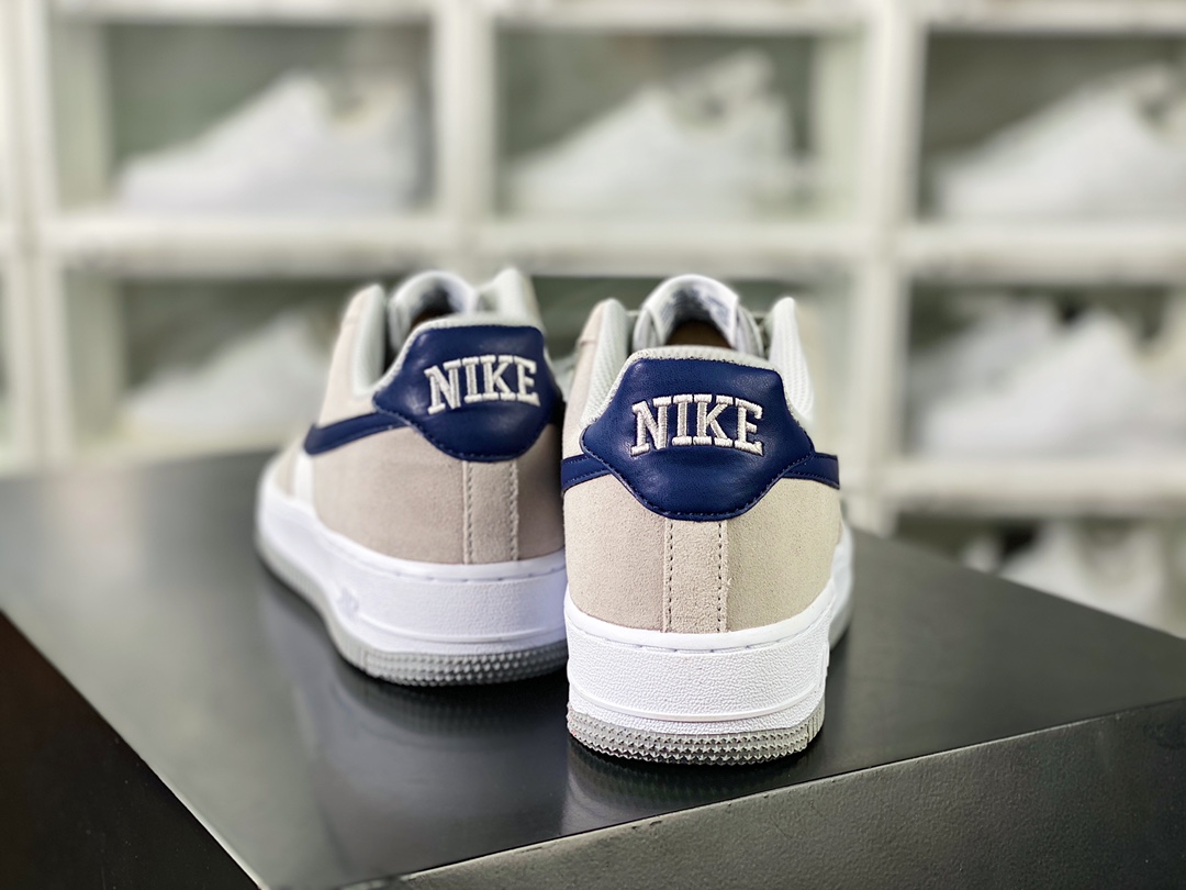 Air Force 1'07 Low”Light Smoke Grey/Midnight Navy” Air Force One Sneakers ”Suede Smoke Grey/Navy Blue” FD9748-001