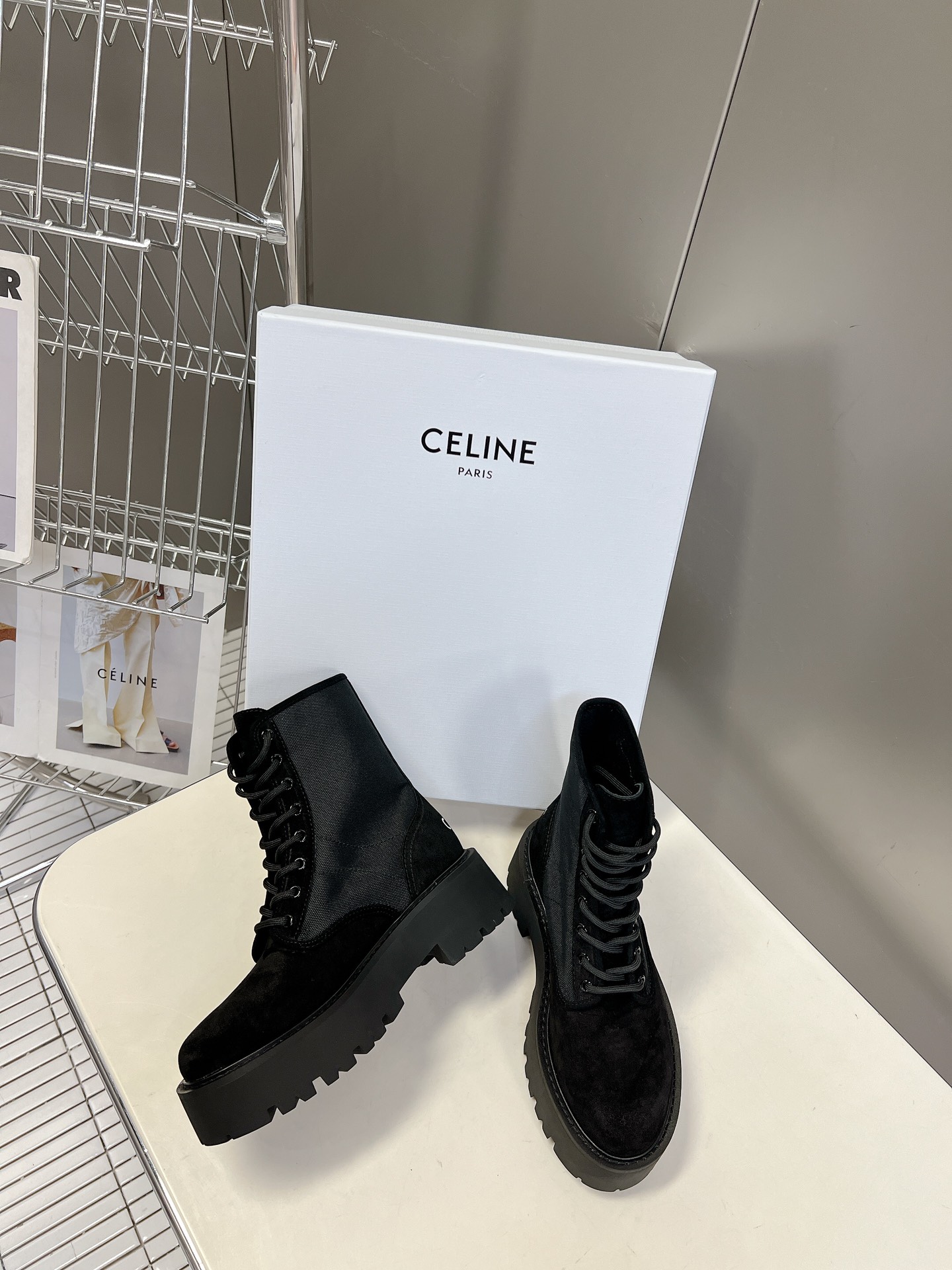 秋冬CELINE思琳Lisa同款马丁