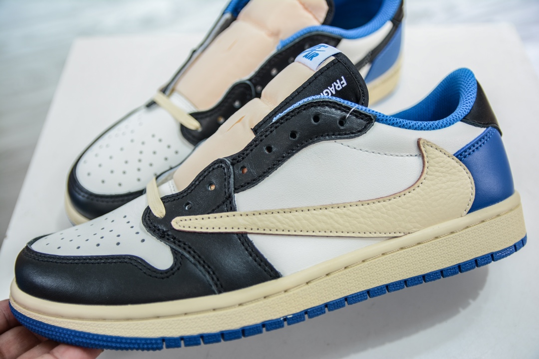 320 VT版全新生产线 纯原Travis Scott x Air Jordan 1 Low OF SP 倒钩低帮 DM7866-140