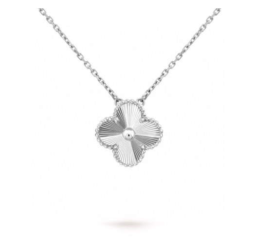 Van Cleef & Arpels Vintage Alhambra Pendant Necklace, Silver 1 Van Cleef & Arpels Vintage Alhambra Pendant Necklace, Silver