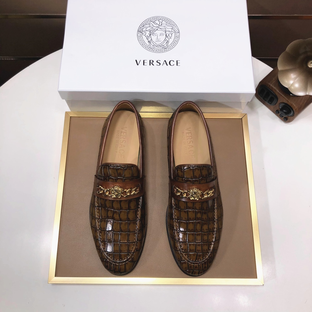lote de fábrica [Versace] zapatos de soja Versace contador lista sincrónica, los nuevos zapatos de l