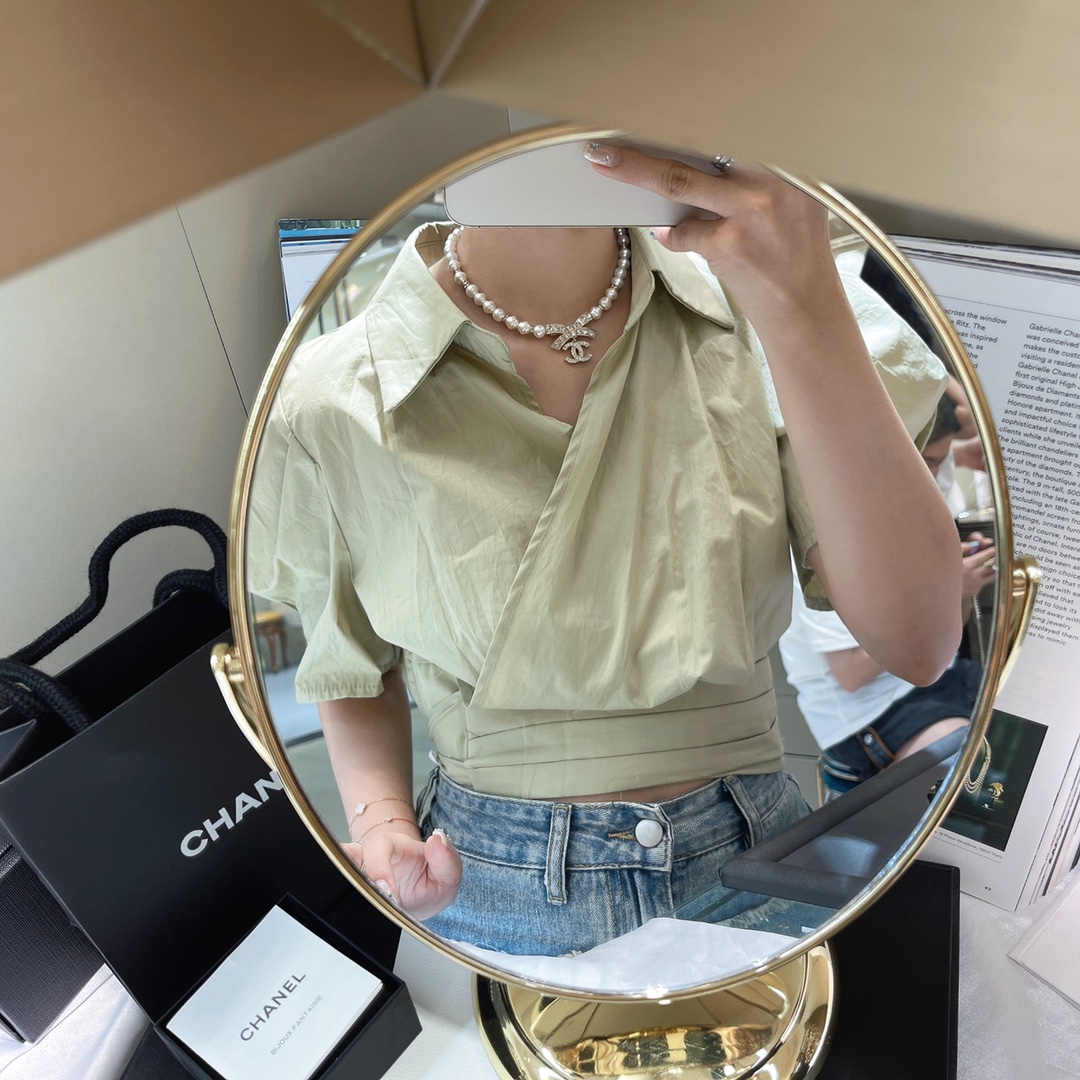 Chanel新款蝴蝶结🎀异形珍珠短链✔️项链 5