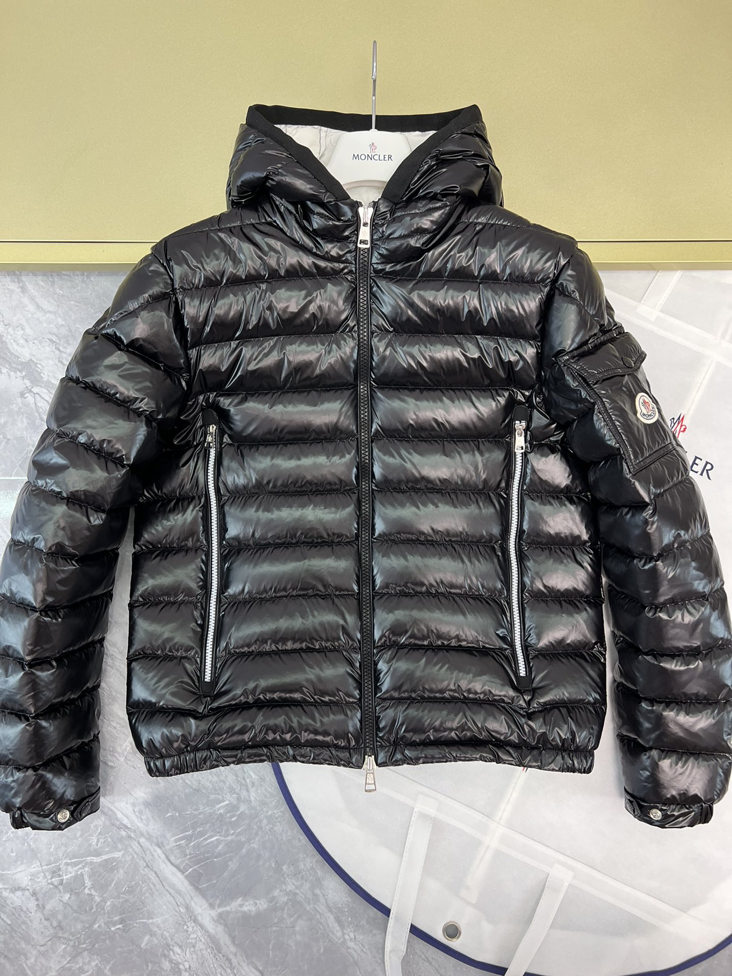 Moncler Ropa Abrigos y chaquetas Chaqueta de plumón Negro Azul Colección de invierno Fashion Blusa con capucha