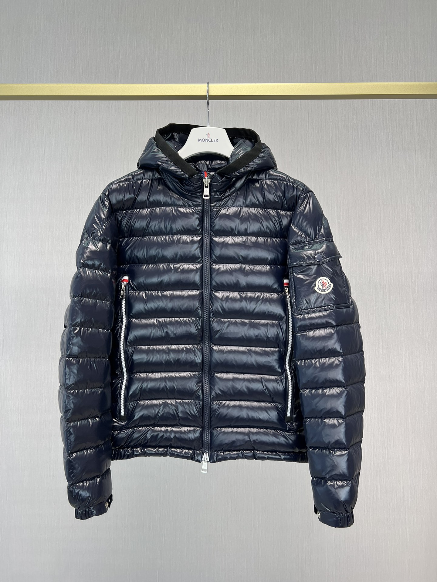 Moncler Ropa Abrigos y chaquetas Chaqueta de plumón Negro Azul Colección de invierno Fashion Blusa con capucha