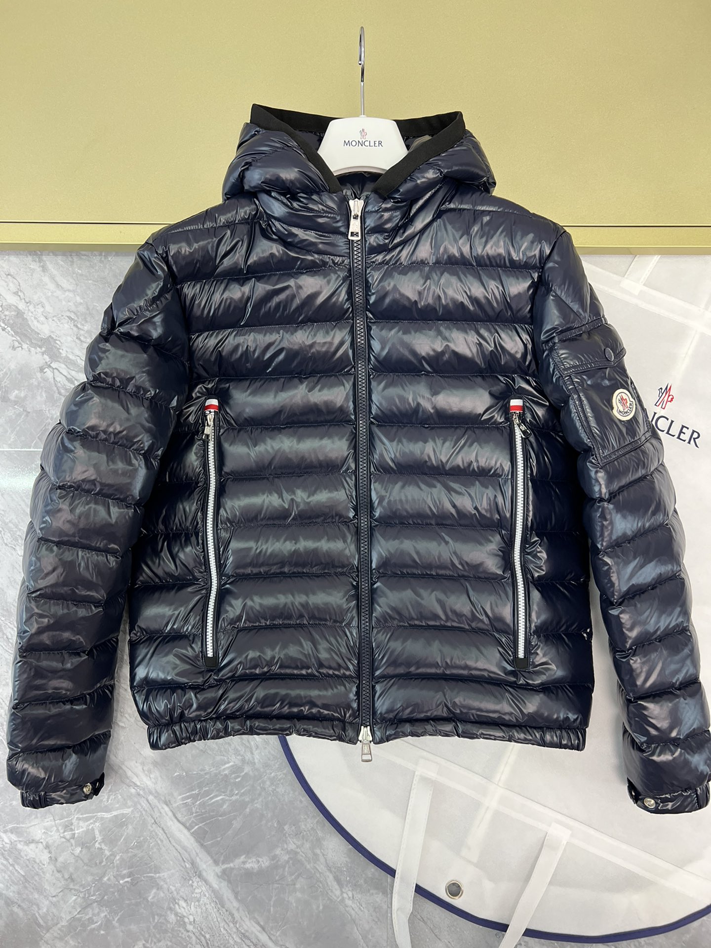 Moncler Ropa Abrigos y chaquetas Chaqueta de plumón De China
 Negro Azul Colección de invierno Fashion Blusa con capucha