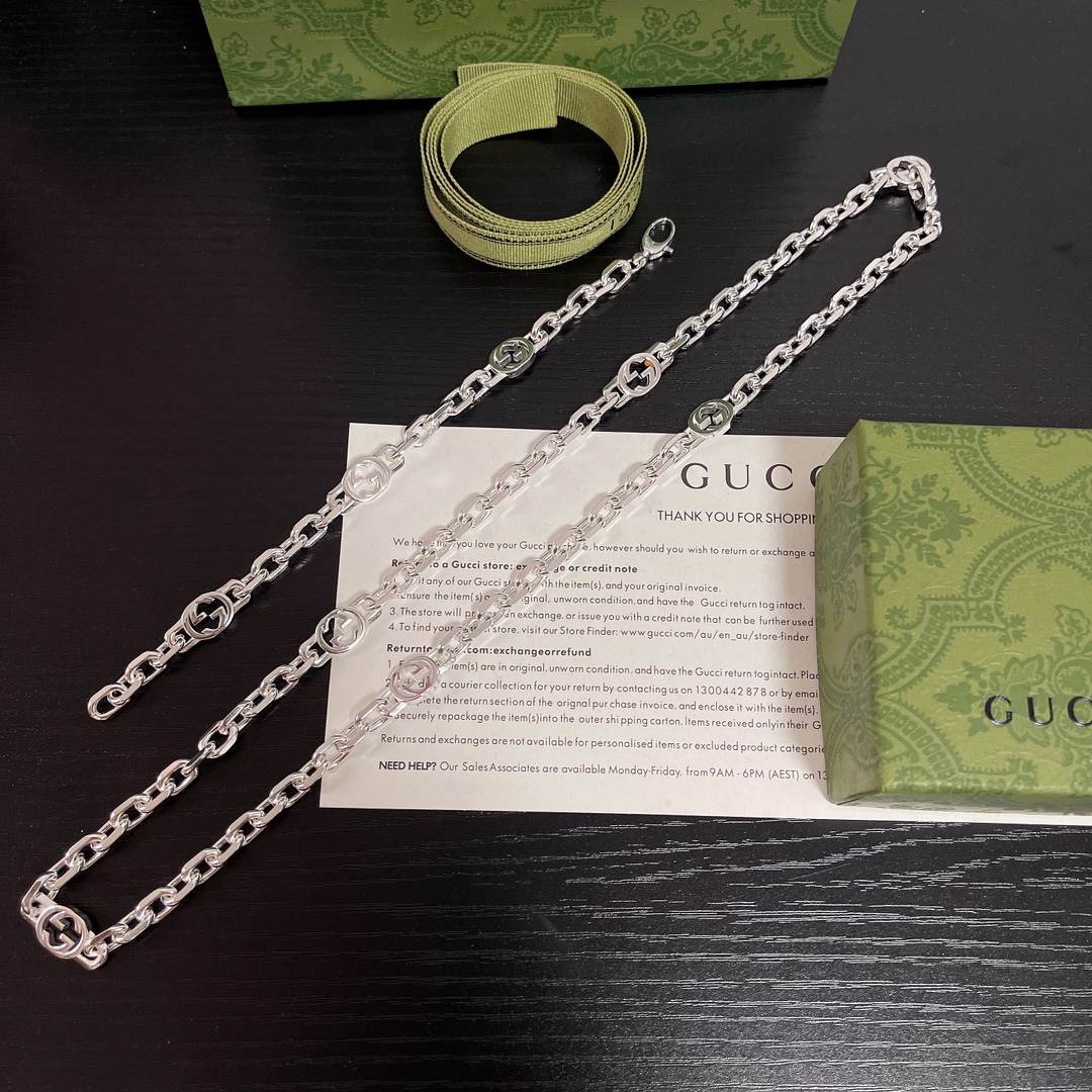 NO:108376,Gucci counter hits, manufacturer direct selling price necklace 115 bracelet, original one-to-one reproduction, silver Gucci, jewelry boutique, gucci, necklace, bracelet19860909古驰专柜爆款 厂家直销价项链115手链 原版一比一复刻 银色 古 驰,饰品精品,gucci,necklace,bracelet,Jewelry