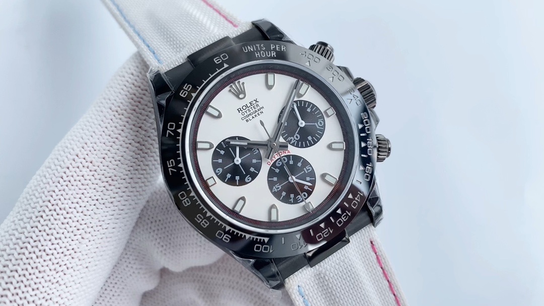 רולקס Rolex Daytona שעונים שחור ניסקס גברים עור אמיתי חומר פלדה חוט