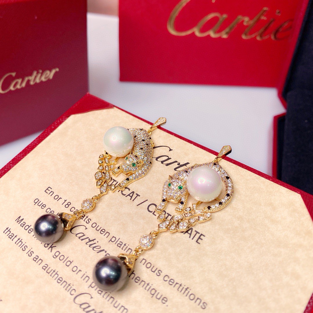 Cartier Joyas Pendiente Negro Fashion