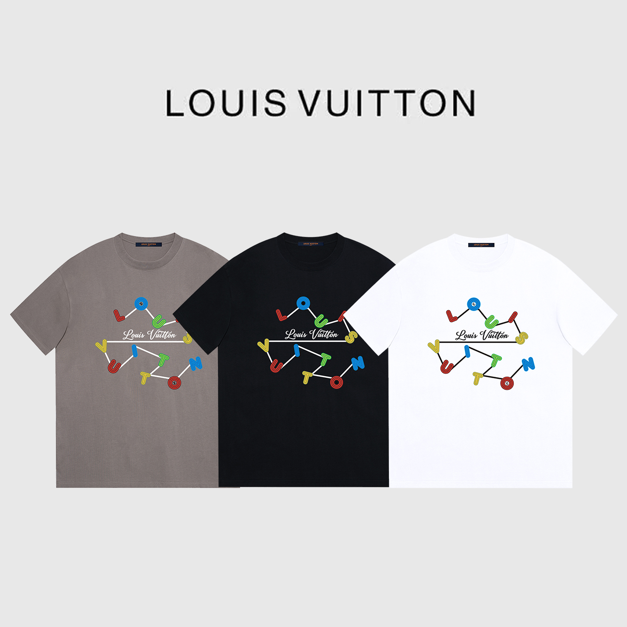 LV✨ 2023春夏新款❤️印花圆领短袖男女同款T恤 S M L XL 四个码 6