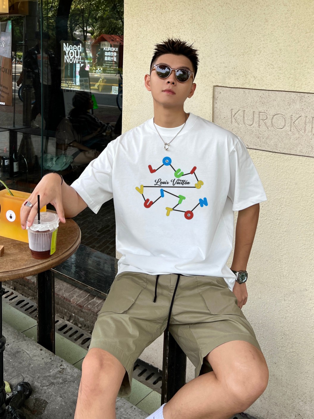 LV✨ 2023春夏新款❤️印花圆领短袖男女同款T恤 S M L XL 四个码 3