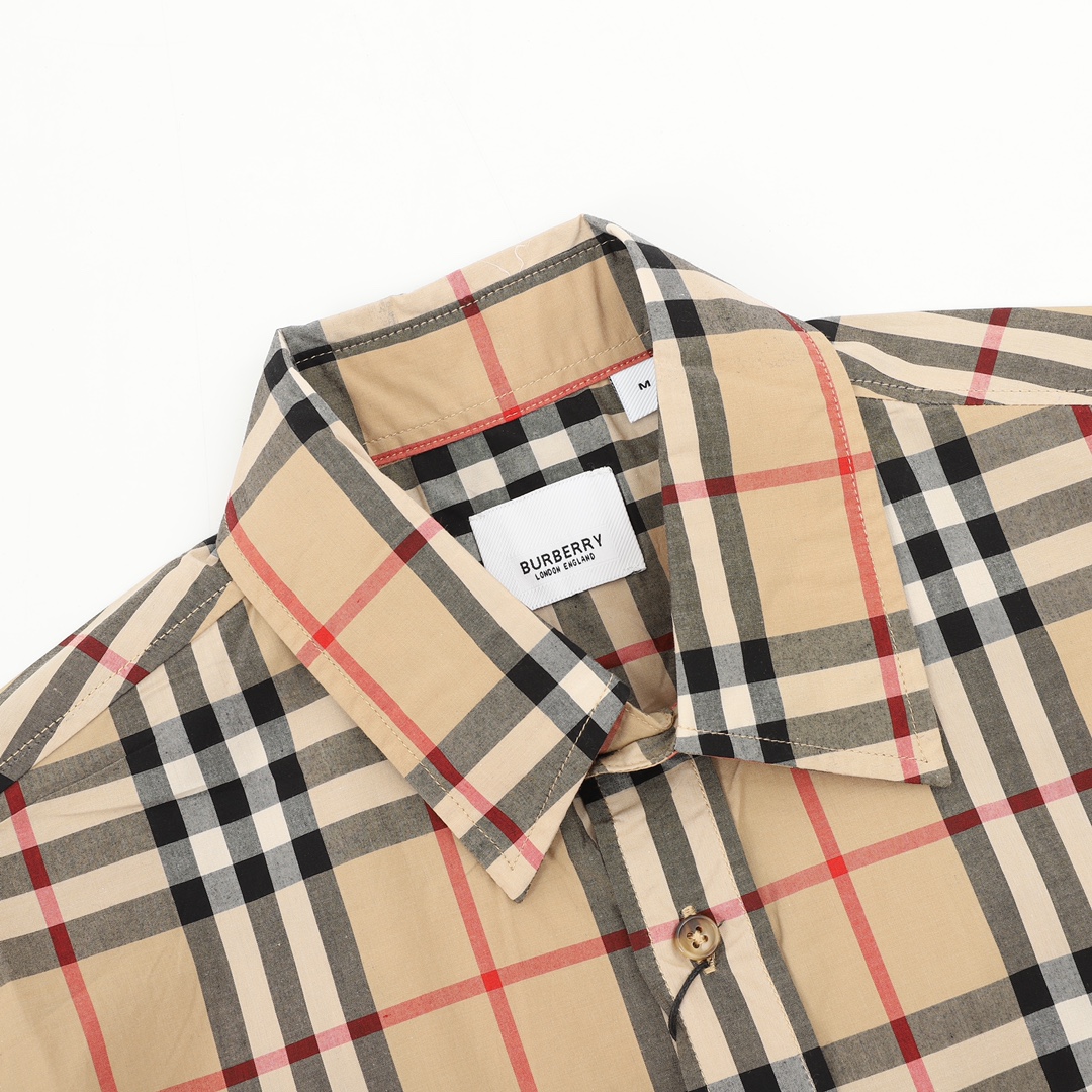 Burberry/巴宝莉 经典元素口袋条纹长袖衬衫
