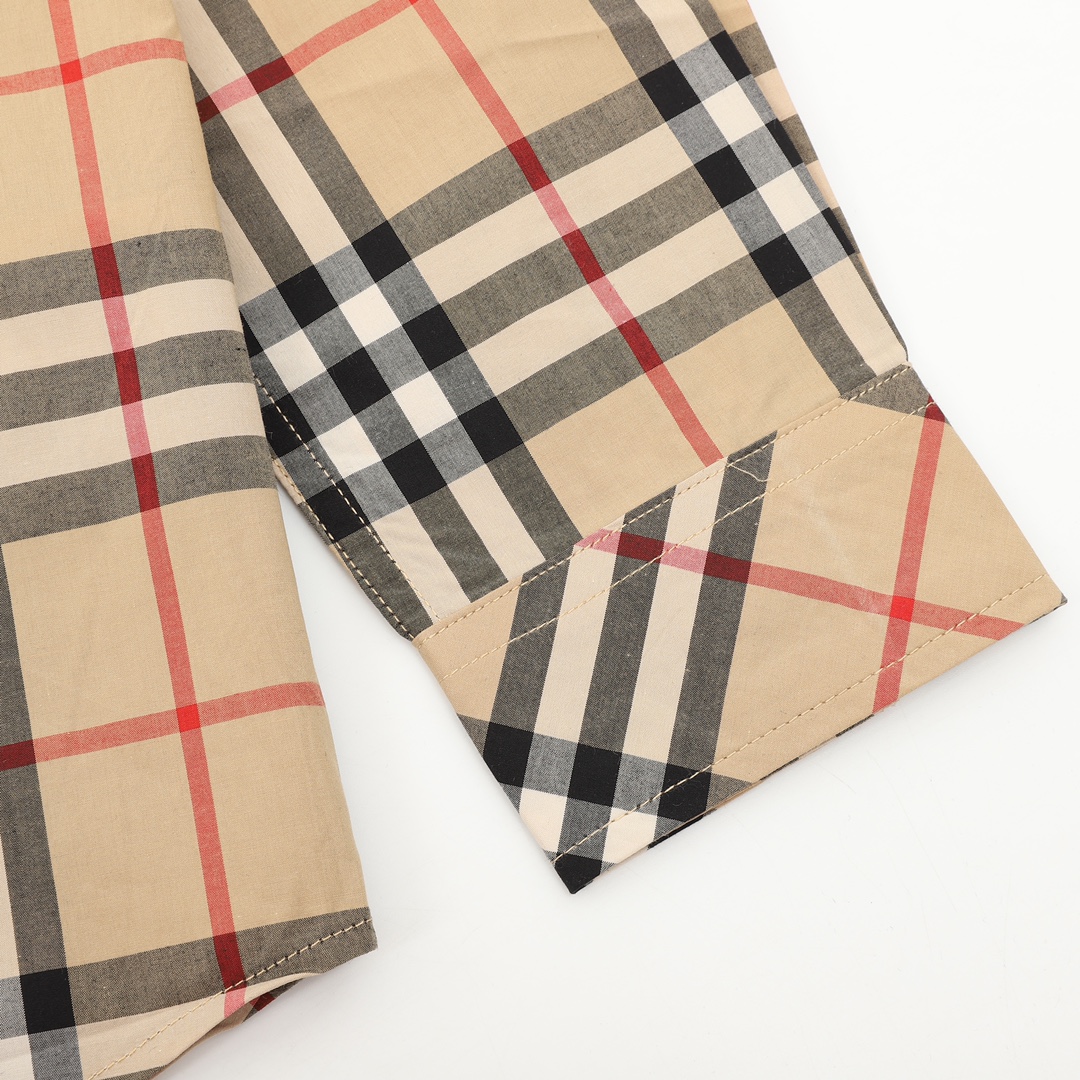 Burberry/巴宝莉 经典元素口袋条纹长袖衬衫