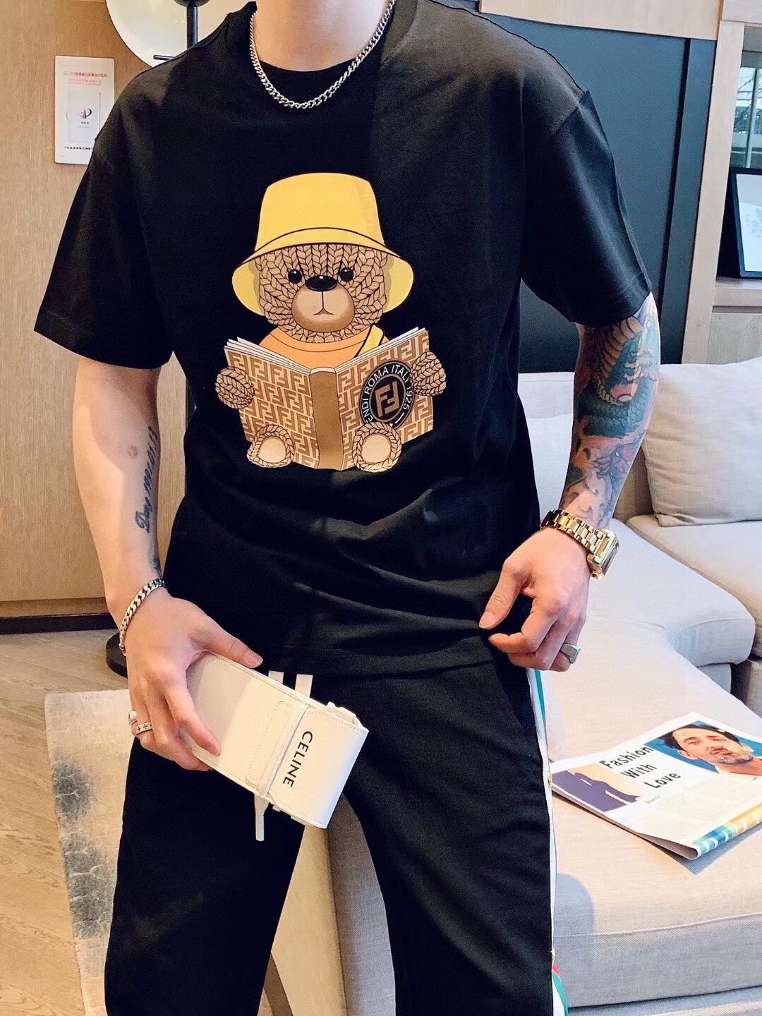 芬迪 Fendi 高定典藏名品高定成衣时装外套连衣裙衬衫T恤 #74AF7AD4 3