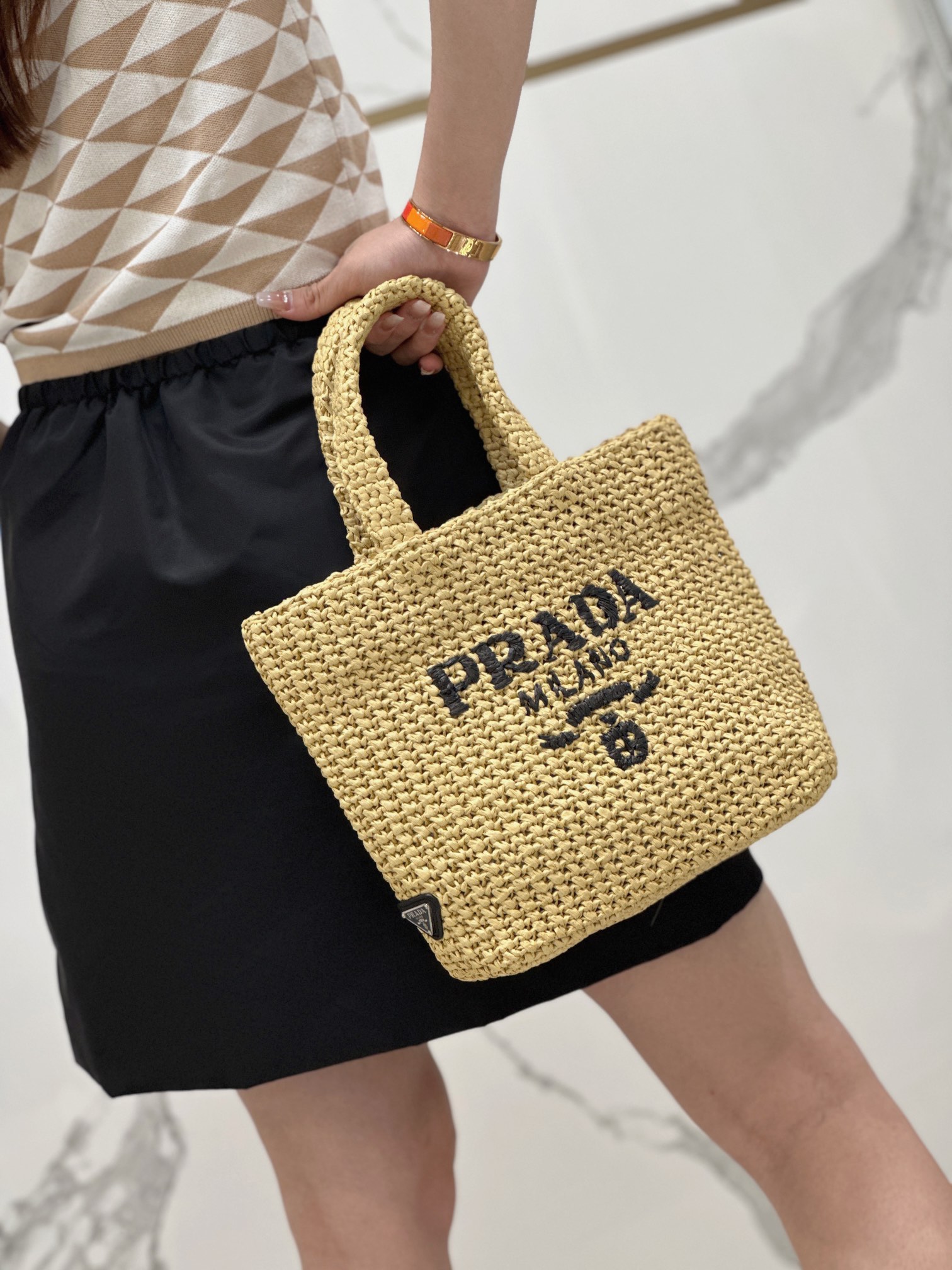 Prada Luxury Designer Handbag crafted in premium calfskin leather 4