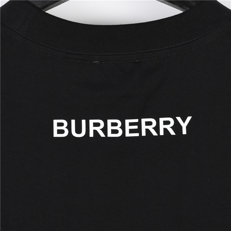 Burberry/巴宝莉 胸前拼接格纹短袖T恤