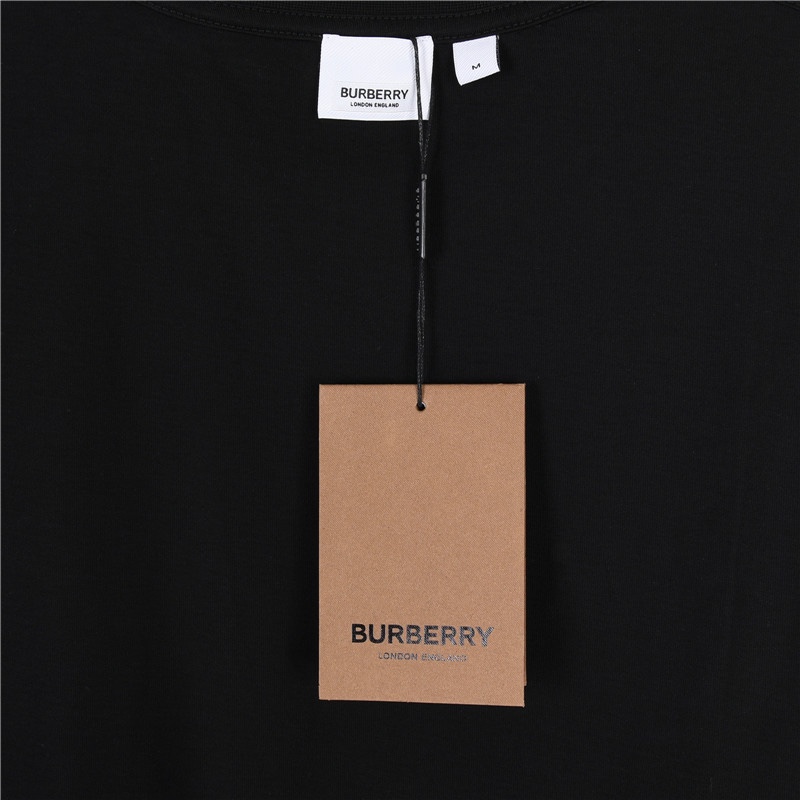 Burberry/巴宝莉 小熊字母印花短袖T恤 印花小头熊字母logo圆领T恤