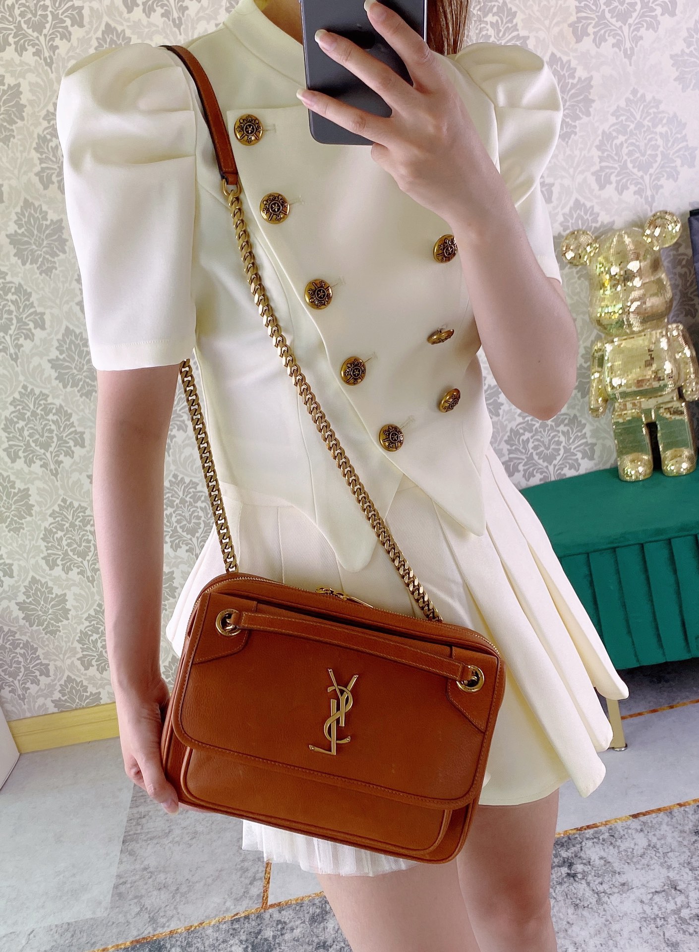 Saint Laurent Haute Couture Classic Luxury Handbag Shoulder Crossbody 8
