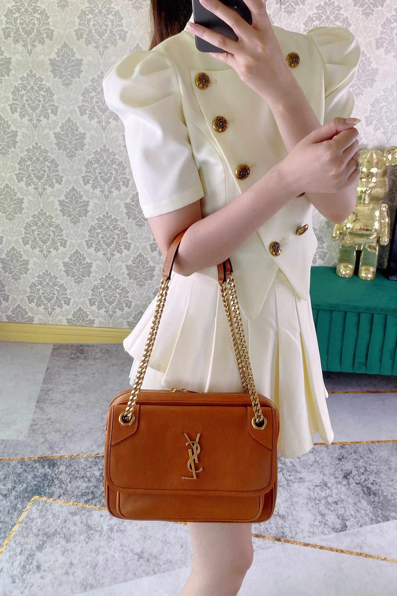 Saint Laurent Haute Couture Classic Luxury Handbag Shoulder Crossbody 7