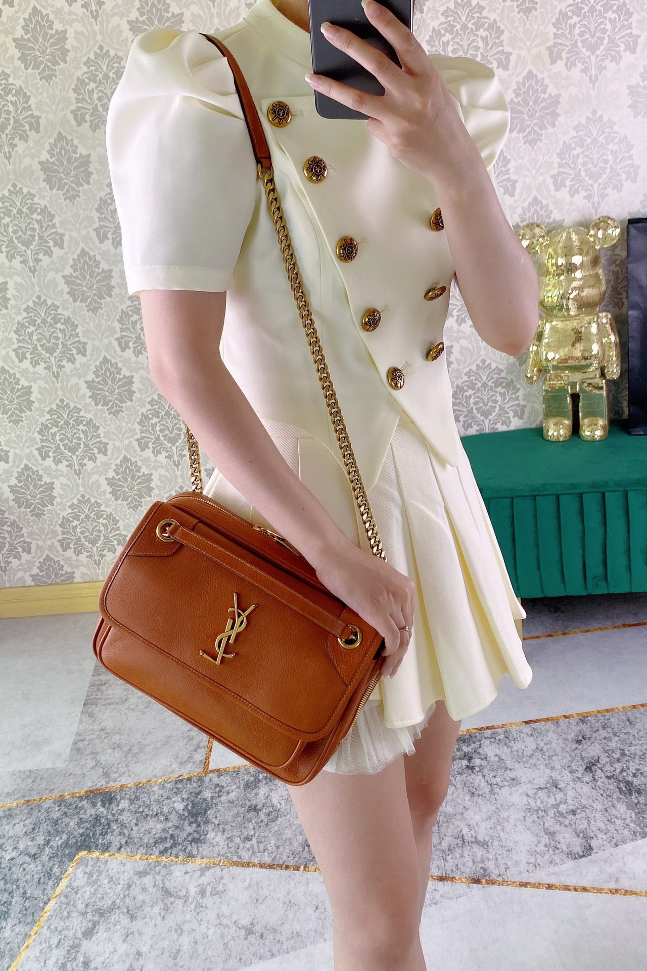 Saint Laurent Haute Couture Classic Luxury Handbag Shoulder Crossbody 4