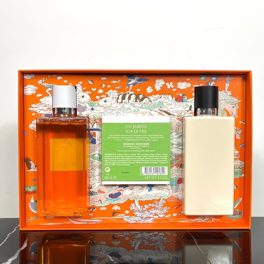 Hermes 3-Piece Full Body Fragrance Set - Bath, Lotion, Soap, Limited Edition 5 i1689586907 9596 3