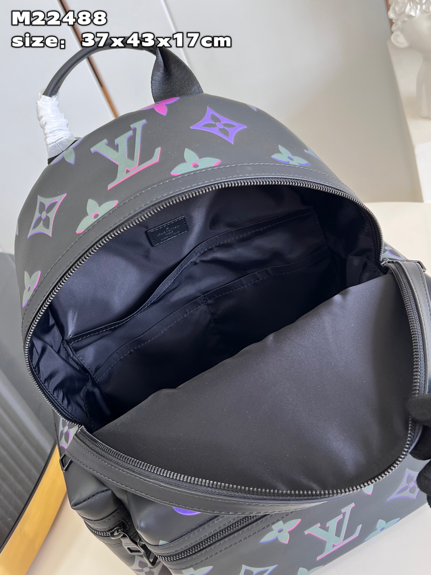 the Comet Backpack features the Monogram motif with vibrant neon-colored - Bag 8