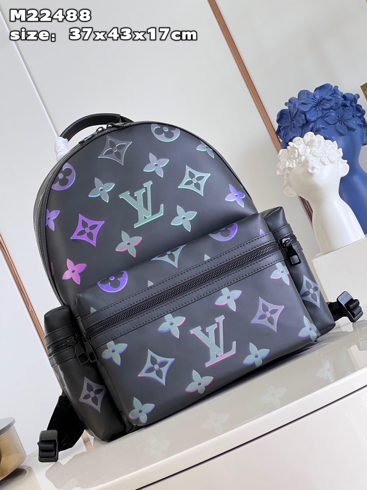 the Comet Backpack features the Monogram motif with vibrant neon-colored - Bag 2
