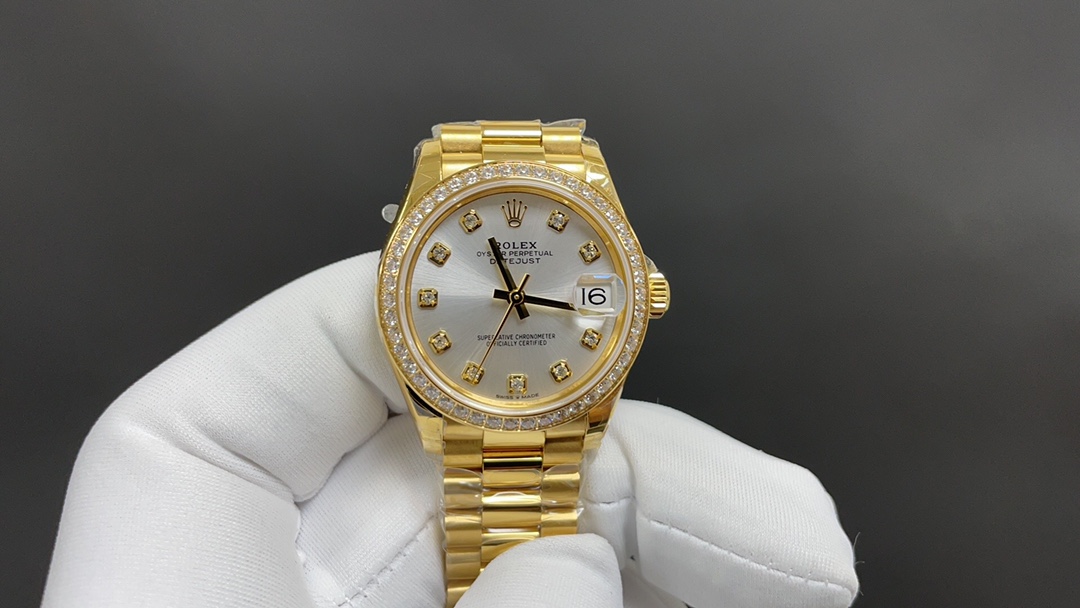 Rolex 劳力士 日志 黄金白面 31mm 自动上链机械机芯