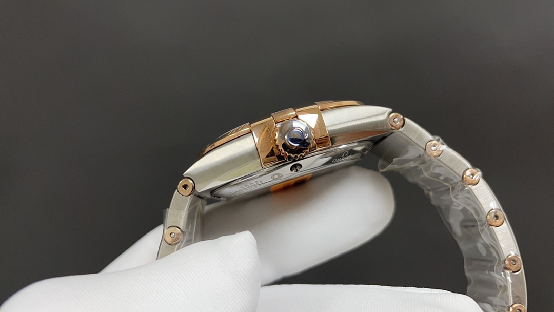 Omega 欧米茄 星座 玫金白 8500机