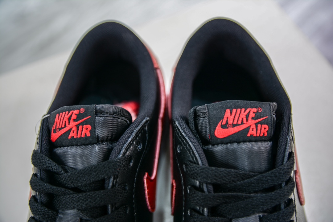 Pure original Air Jordan 1 Low OG black and red AJ1 Joe 1 low-top casual sneakers 705329-001