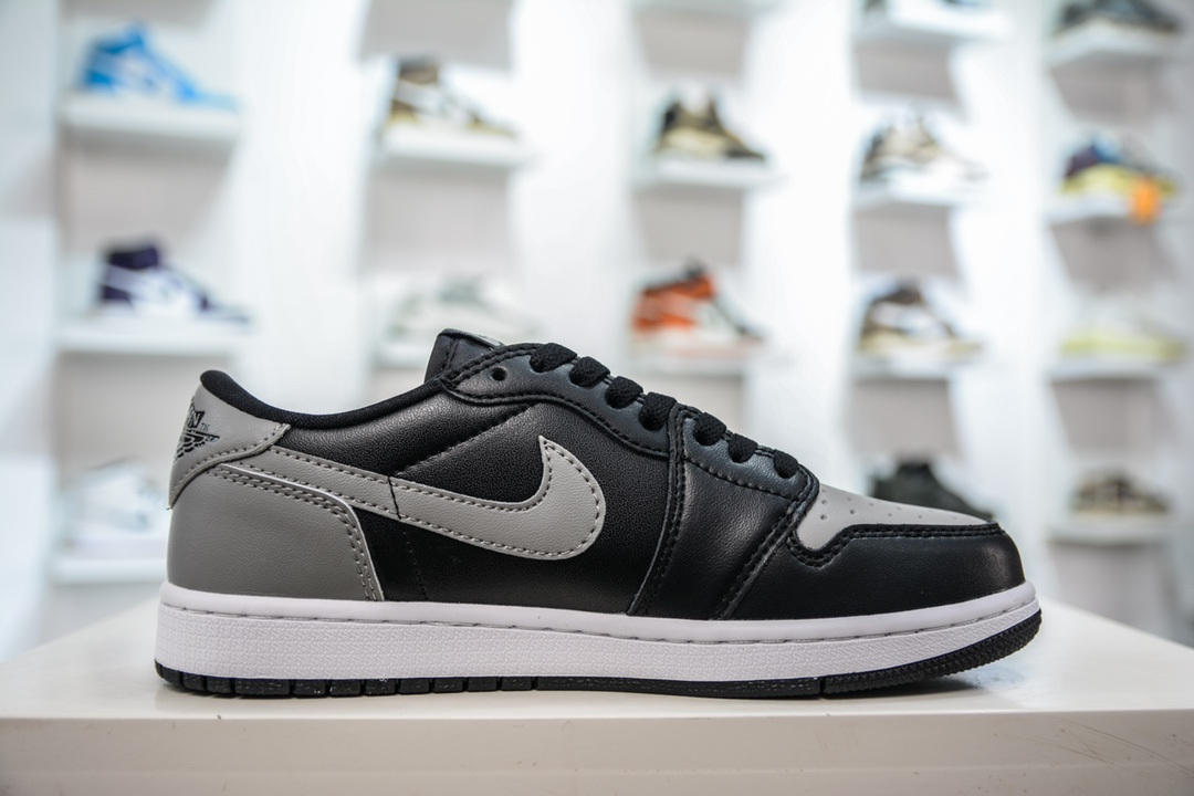 Pure original Air Jordan 1 Low OG Shadow Gray AJ1 Joe 1 low-top casual sneakers 705329-003